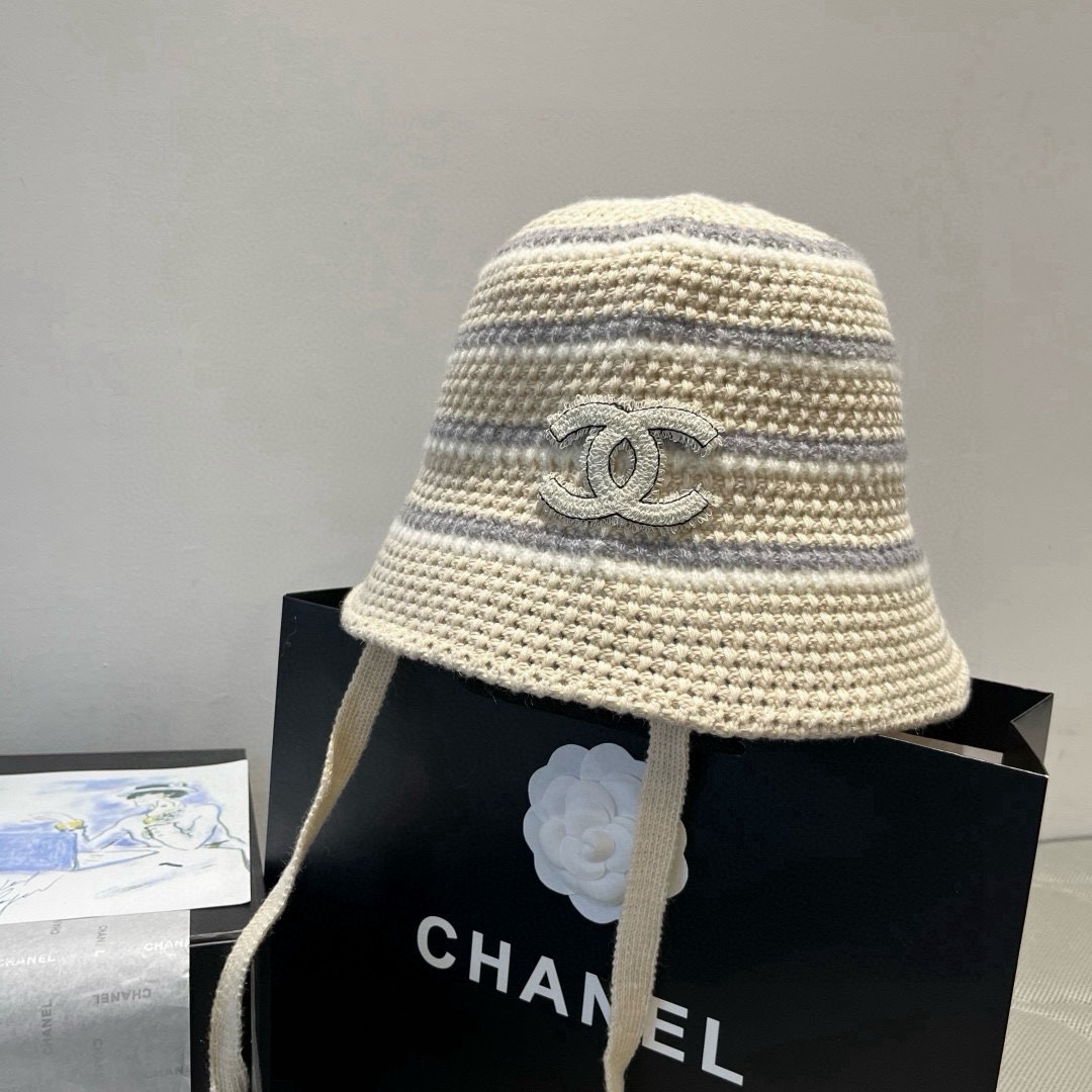 🆕

香奈儿新款针织渔夫帽，头围57cm
