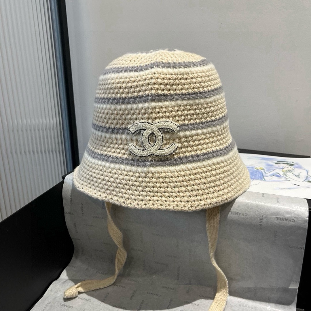 🆕

香奈儿新款针织渔夫帽，头围57cm
