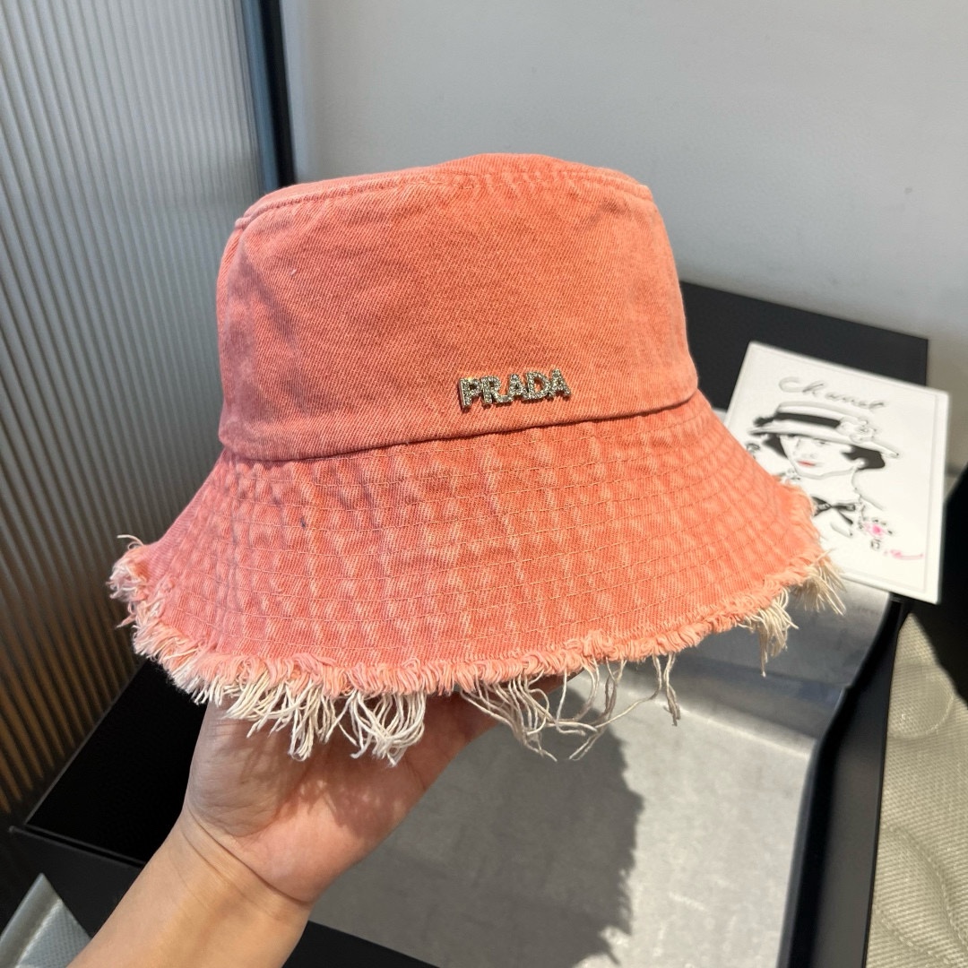 🆕

普拉达新款牛仔渔夫帽，头围57cm