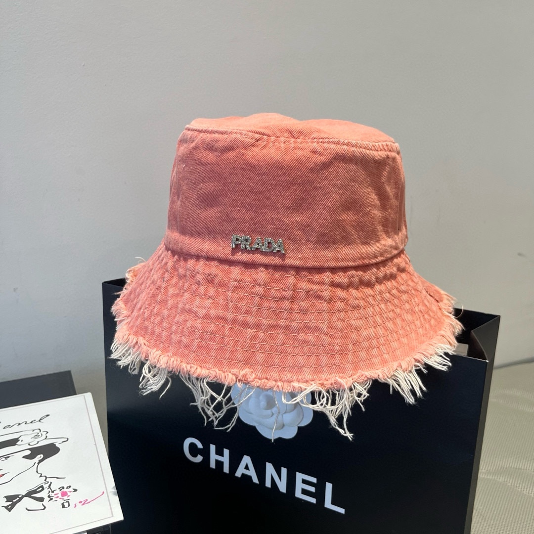 🆕

普拉达新款牛仔渔夫帽，头围57cm