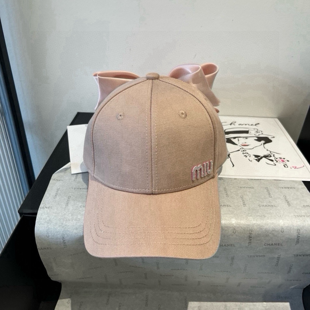 🆕

miumiu缪缪蝴蝶结鸭舌帽，高端定制，头围57cm