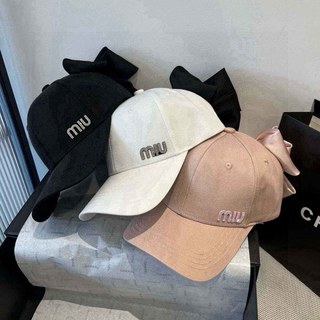 🆕

miumiu缪缪蝴蝶结鸭舌帽，高端定制，头围57cm