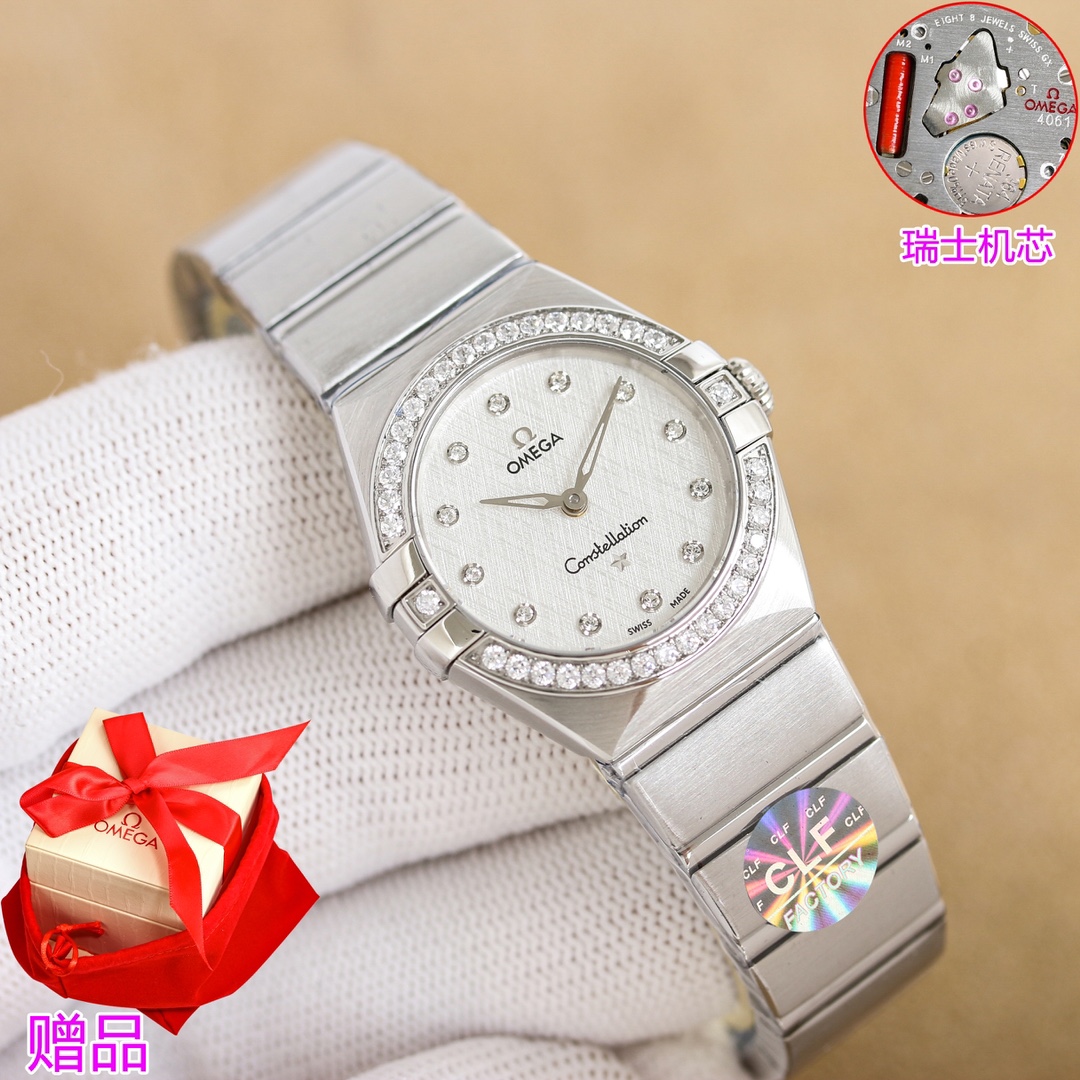 “Omega Constellation 28mm White Gold Watch Review: Swiss Precision and Elegance” - 图片 3