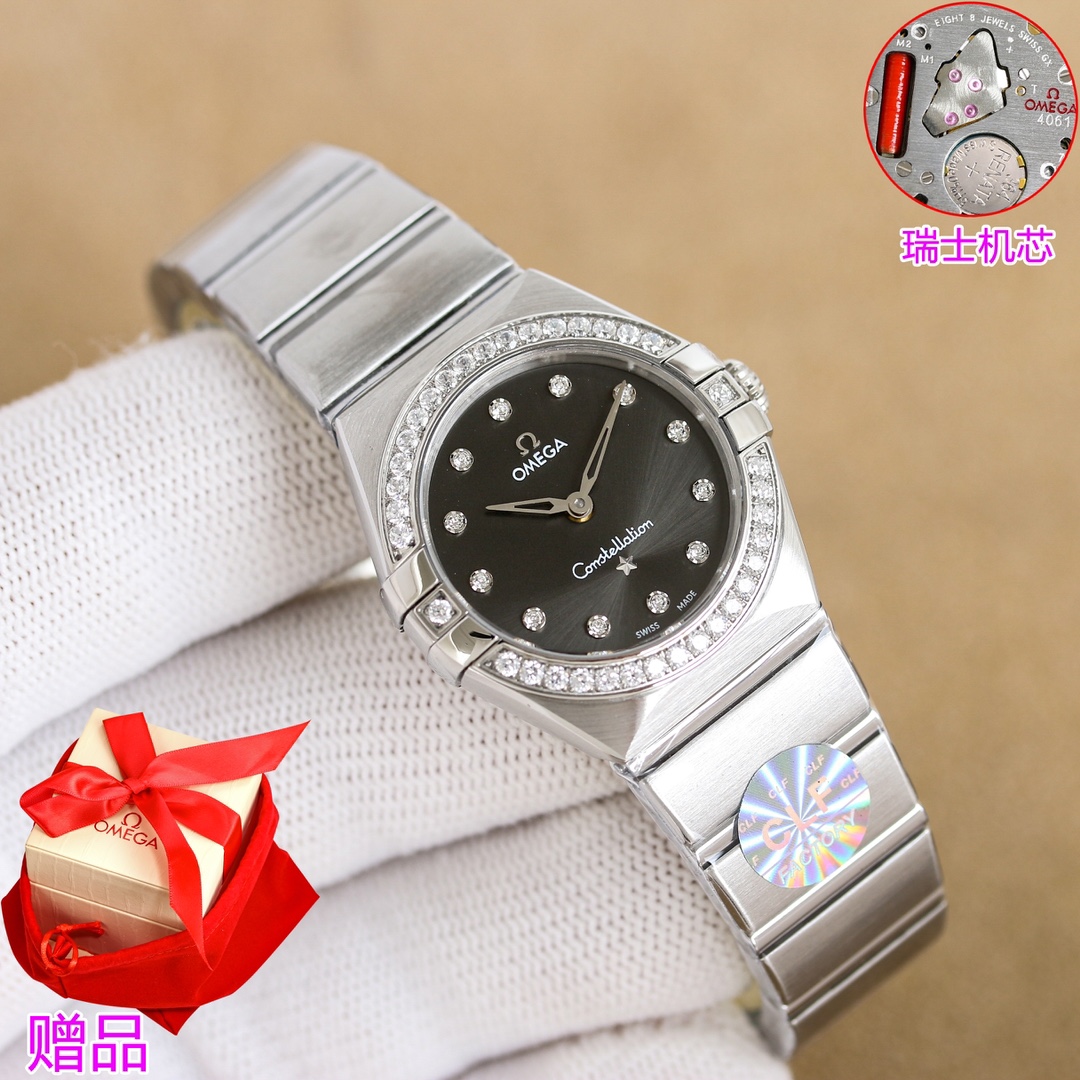 “Omega Constellation 28mm White Gold Watch Review: Swiss Precision and Elegance” - 图片 2