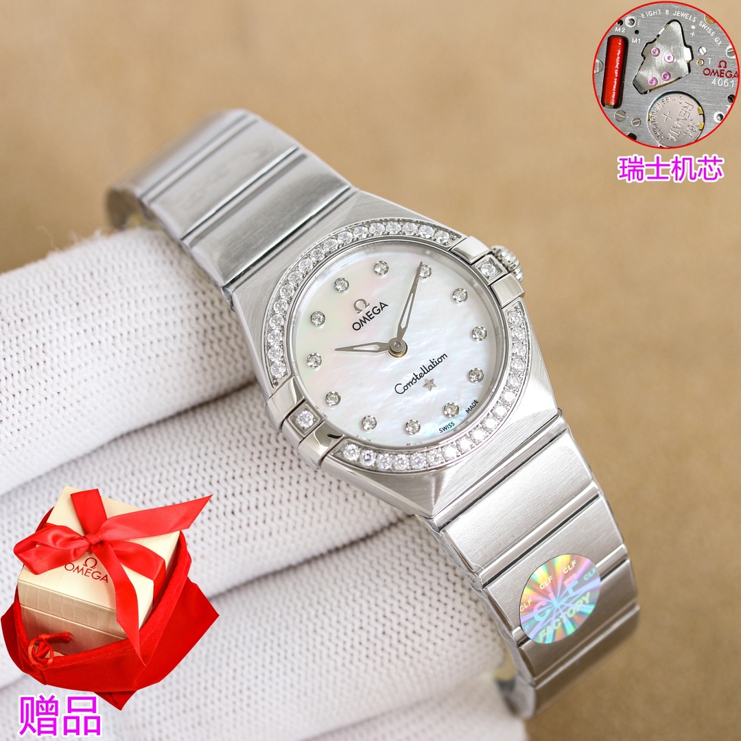 “Omega Constellation 28mm White Gold Watch Review: Swiss Precision and Elegance”