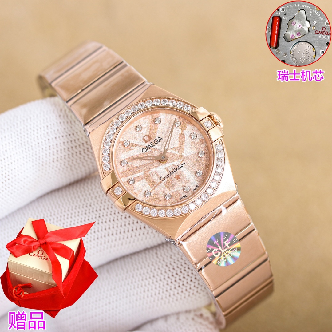 Omega Constellation 28mm Swiss Rock: Elegant Ladies Watch with Improved Design and Functionality - 图片 5