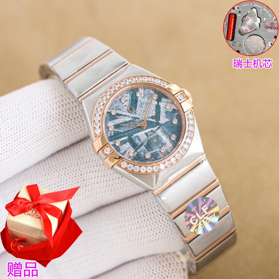 Omega Constellation 28mm Swiss Rock: Elegant Ladies Watch with Improved Design and Functionality