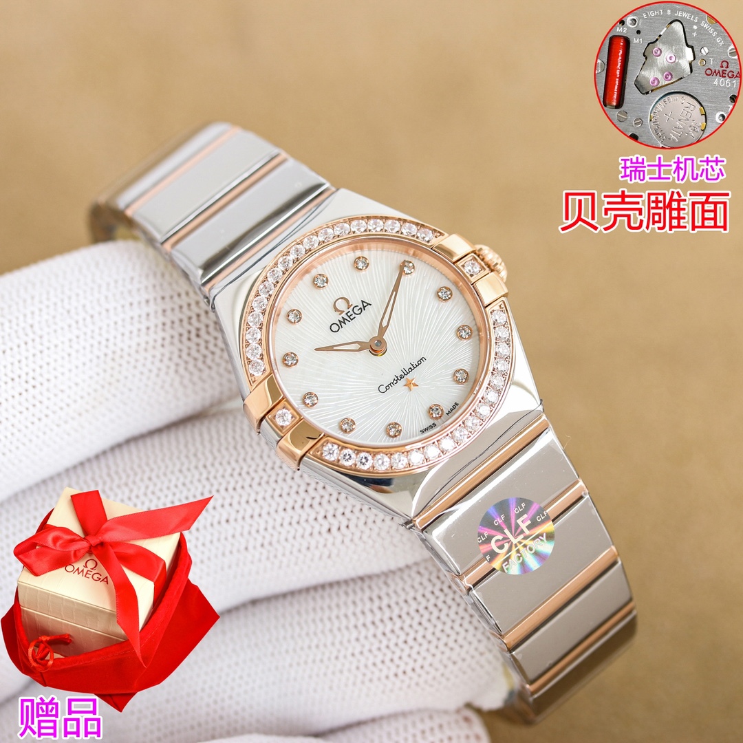 Omega Constellation 28mm Swiss Rock: Elegant Ladies Watch with Improved Design and Functionality - 图片 4