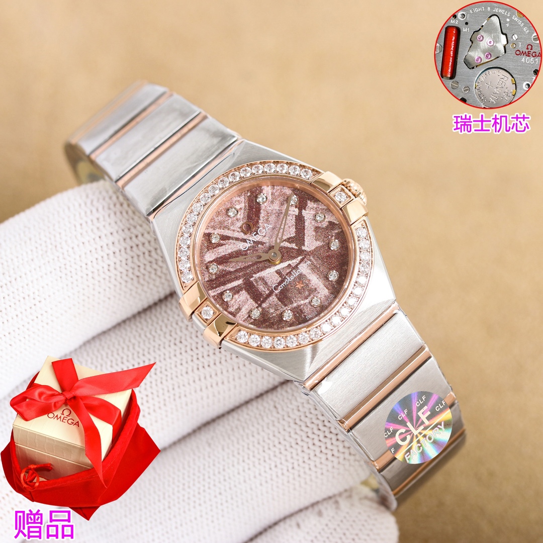 Omega Constellation 28mm Swiss Rock: Elegant Ladies Watch with Improved Design and Functionality - 图片 2