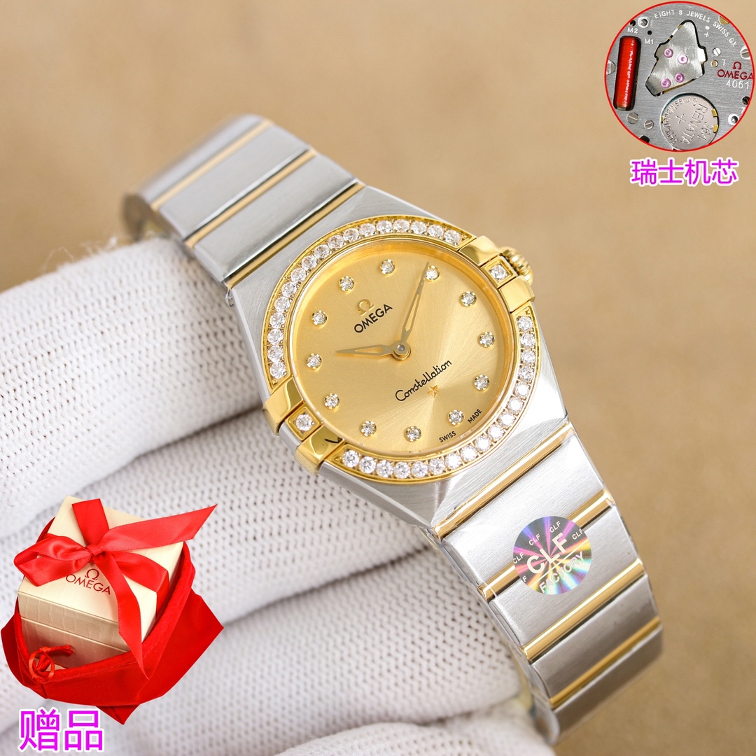 “Omega Constellation 28mm Swiss Rock Watch Review: Elegant Design & Swiss Precision” - 图片 2