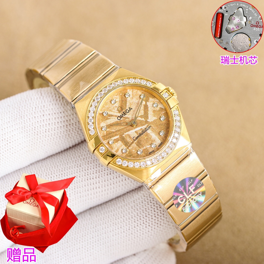 “Omega Constellation 28mm Swiss Rock Watch Review: Elegant Design & Swiss Precision” - 图片 5