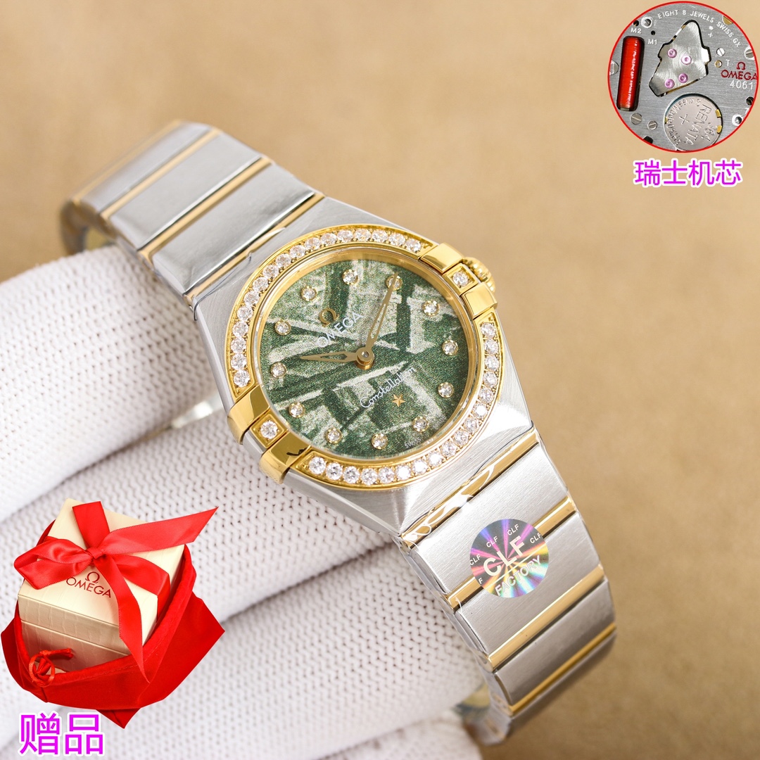 “Omega Constellation 28mm Swiss Rock Watch Review: Elegant Design & Swiss Precision” - 图片 4