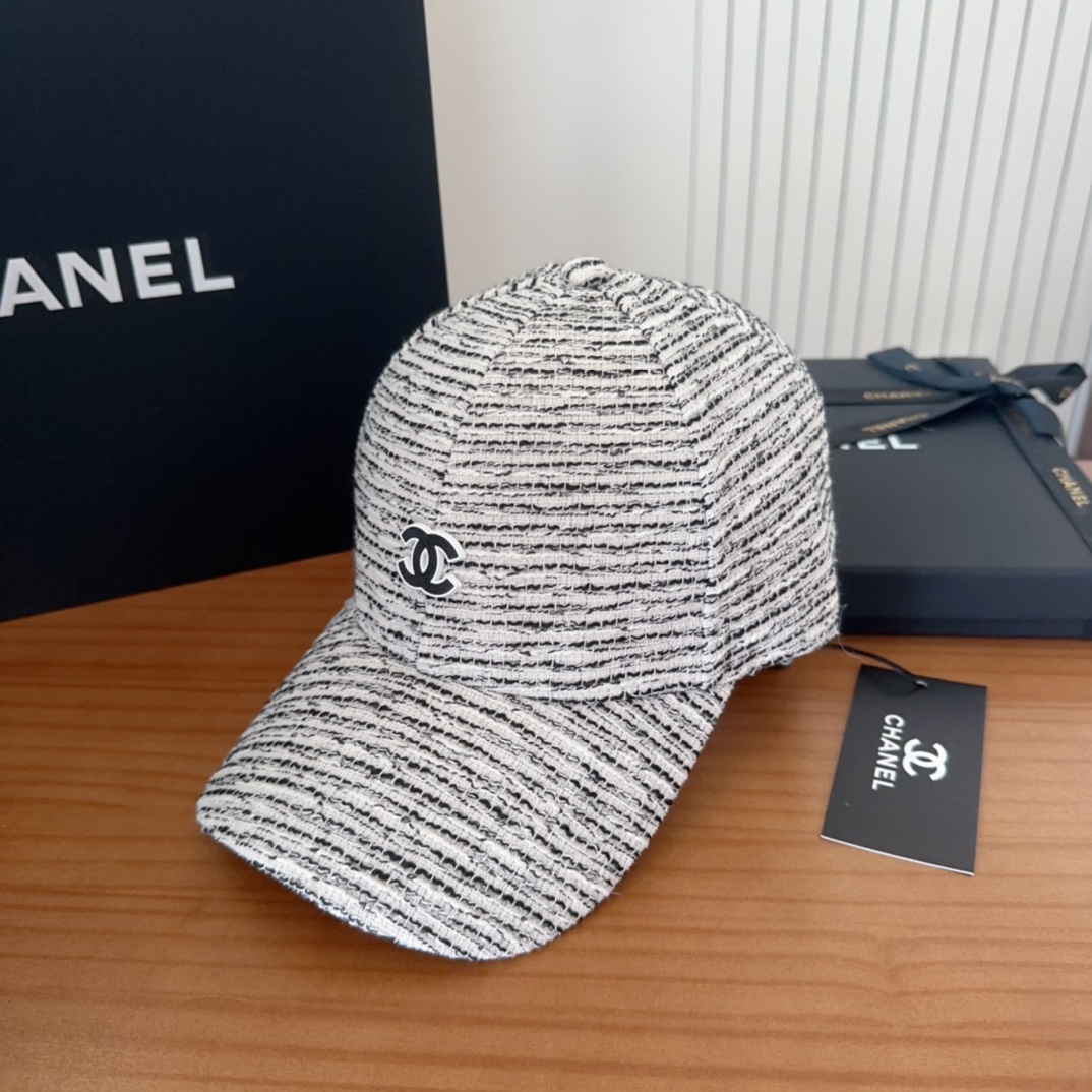 

香奈儿CHANEL 新品硬顶棒球帽，小香logo经典简约，时尚休闲设计 跑量新品