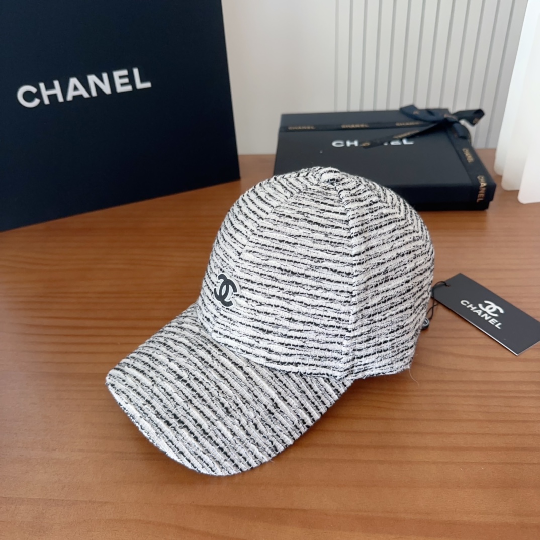 

香奈儿CHANEL 新品硬顶棒球帽，小香logo经典简约，时尚休闲设计 跑量新品