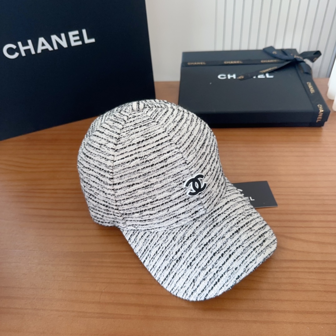 

香奈儿CHANEL 新品硬顶棒球帽，小香logo经典简约，时尚休闲设计 跑量新品