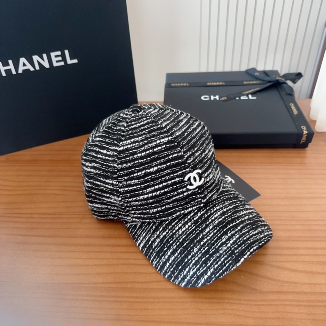 

香奈儿CHANEL 新品硬顶棒球帽，小香logo经典简约，时尚休闲设计 跑量新品