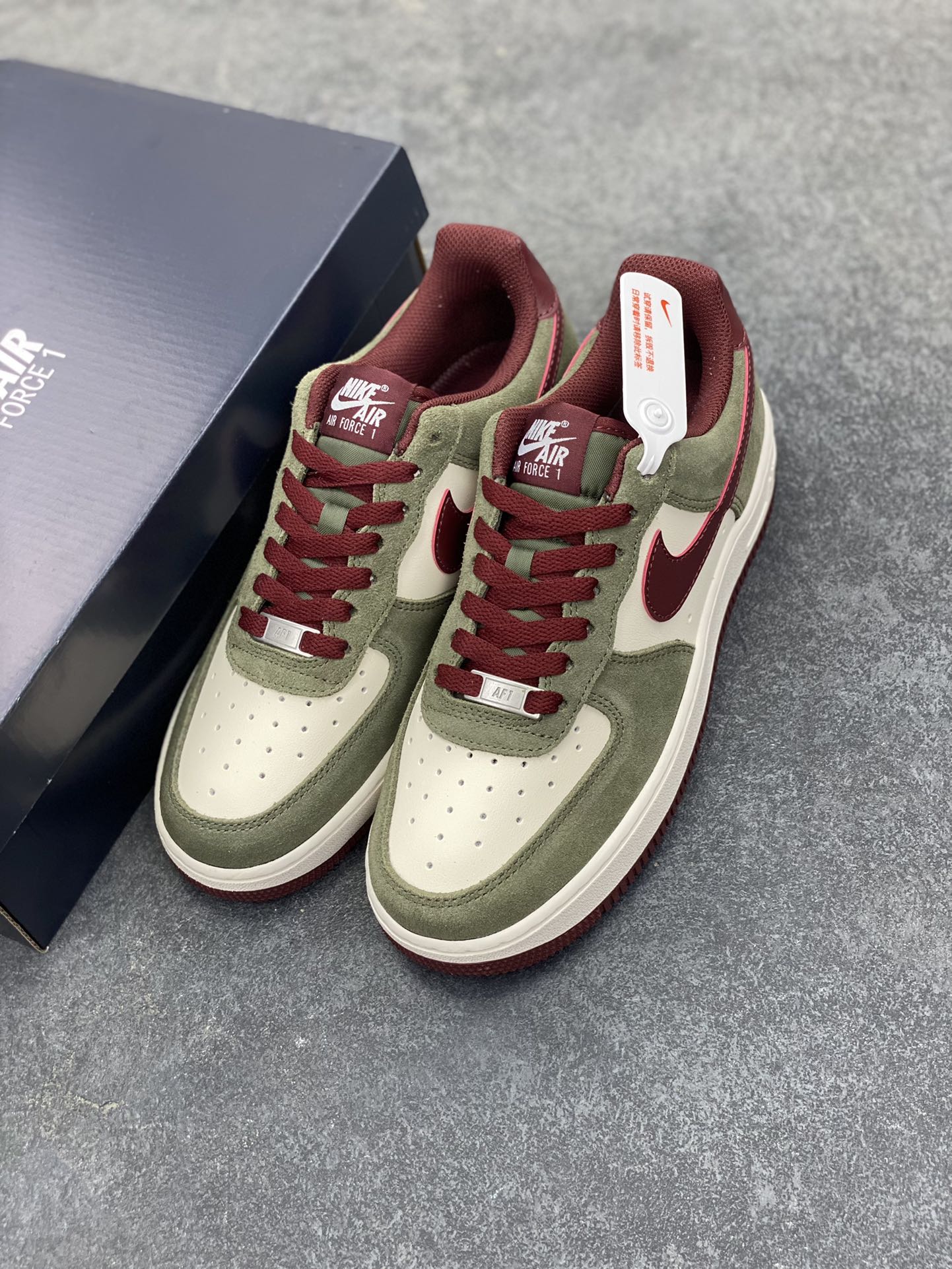 图片[8]-Nike Air Force 1 Low 巧克力棕 原楦头原纸板 打造纯正空军版型 专注外贸渠道 全掌内置蜂窝气垫 原盒配件 原厂中底钢印、拉帮完美 货号：FQ8714-302 尺码：36 36.5 37.5 38 38.5 39 40 40.5 41 42 42.5 43 44 44.5 45-选品中心