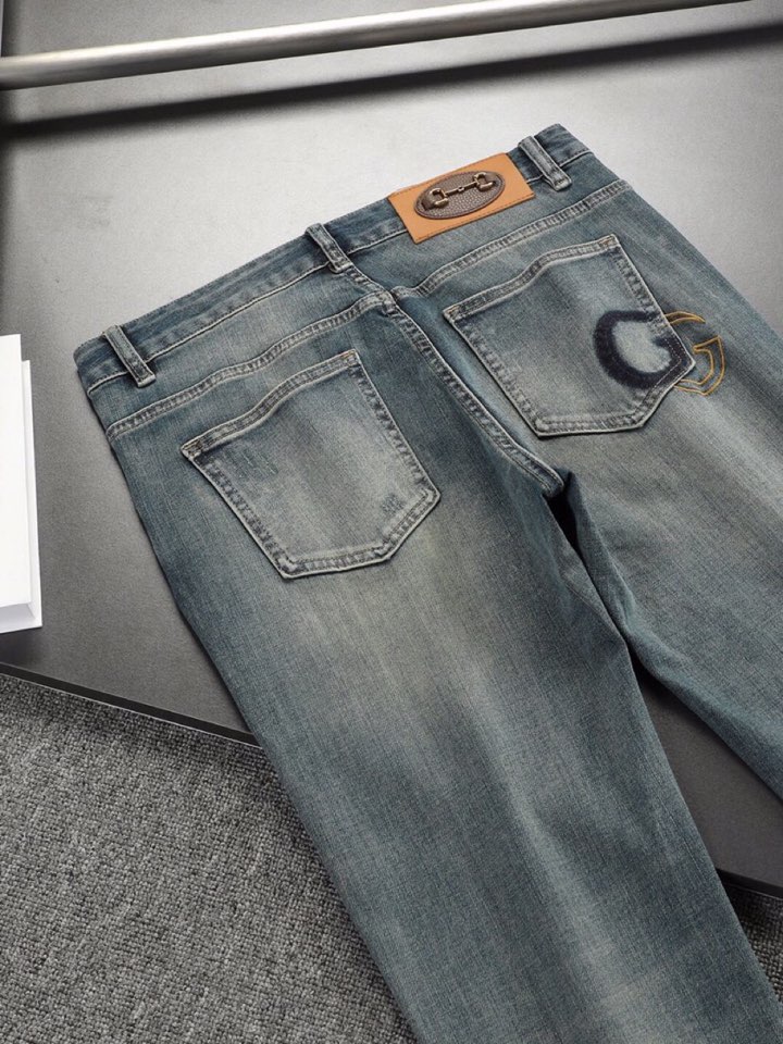 “High-End Gucci Boys’ Autumn Fashion: Short-Legged Pants with Embroidered Logo, Pure Cotton, Fine Workmanship” - 图片 8