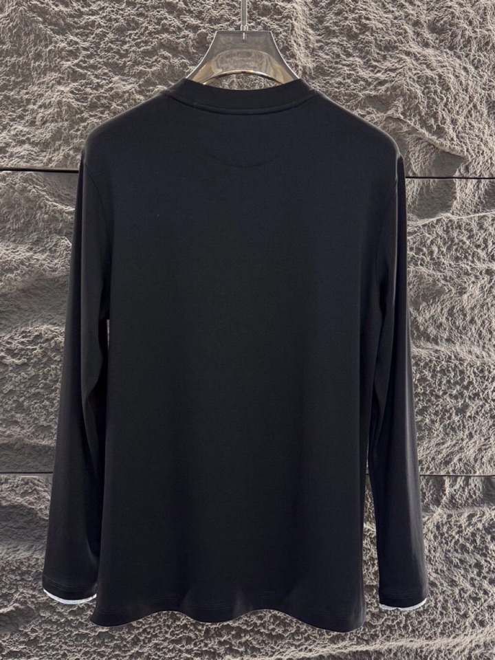 “2025 Brunello Cucinelli Men’s Cotton T-shirts: Luxurious, Low-key, Fine Tailoring, Autumn/Winter Fashion Styles” - 图片 9