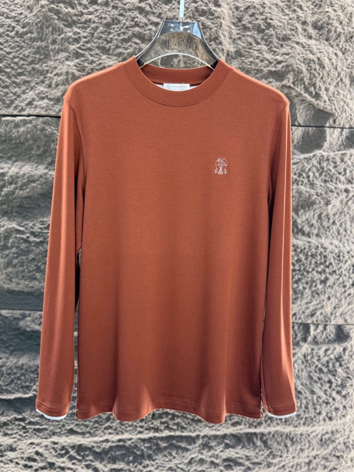“New Men’s Cotton T-shirts by Brunello Cucinelli for Autumn & Winter 2025: Luxurious, High-Quality, and Stylish” - 图片 1