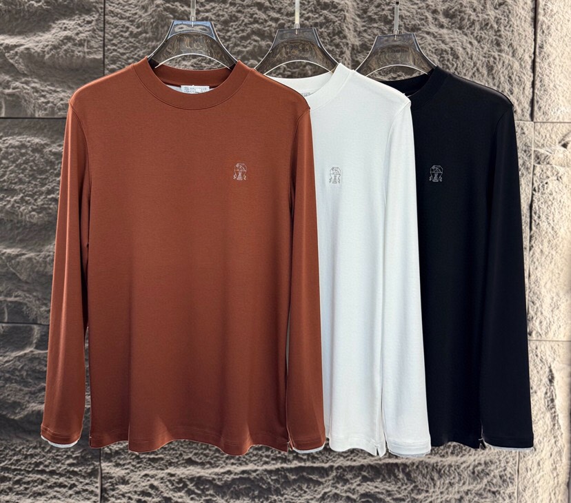 “New Men’s Cotton T-shirts by Brunello Cucinelli for Autumn & Winter 2025: Luxurious, High-Quality, and Stylish” - 图片 2