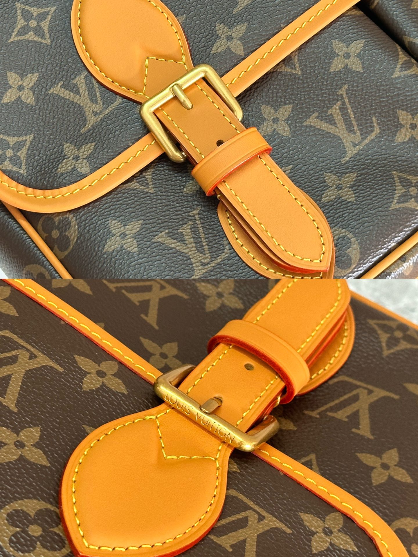 P ¥550 【163C01动态芯片】顶级原单🌟💥型号:M14723,本款 Satchel 邮差包向 1990 年代的经典 Gibecière 手袋汲取灵感,为 Monogram 帆布搭配牛皮革饰边。翻盖开合配有精巧搭扣,别致前袋和笔记本电脑加衬内袋彰显功能考量,复古格调可轻松点亮各式造型。
24 x 12 x 35.5 厘米
(高 x 宽 x 长度