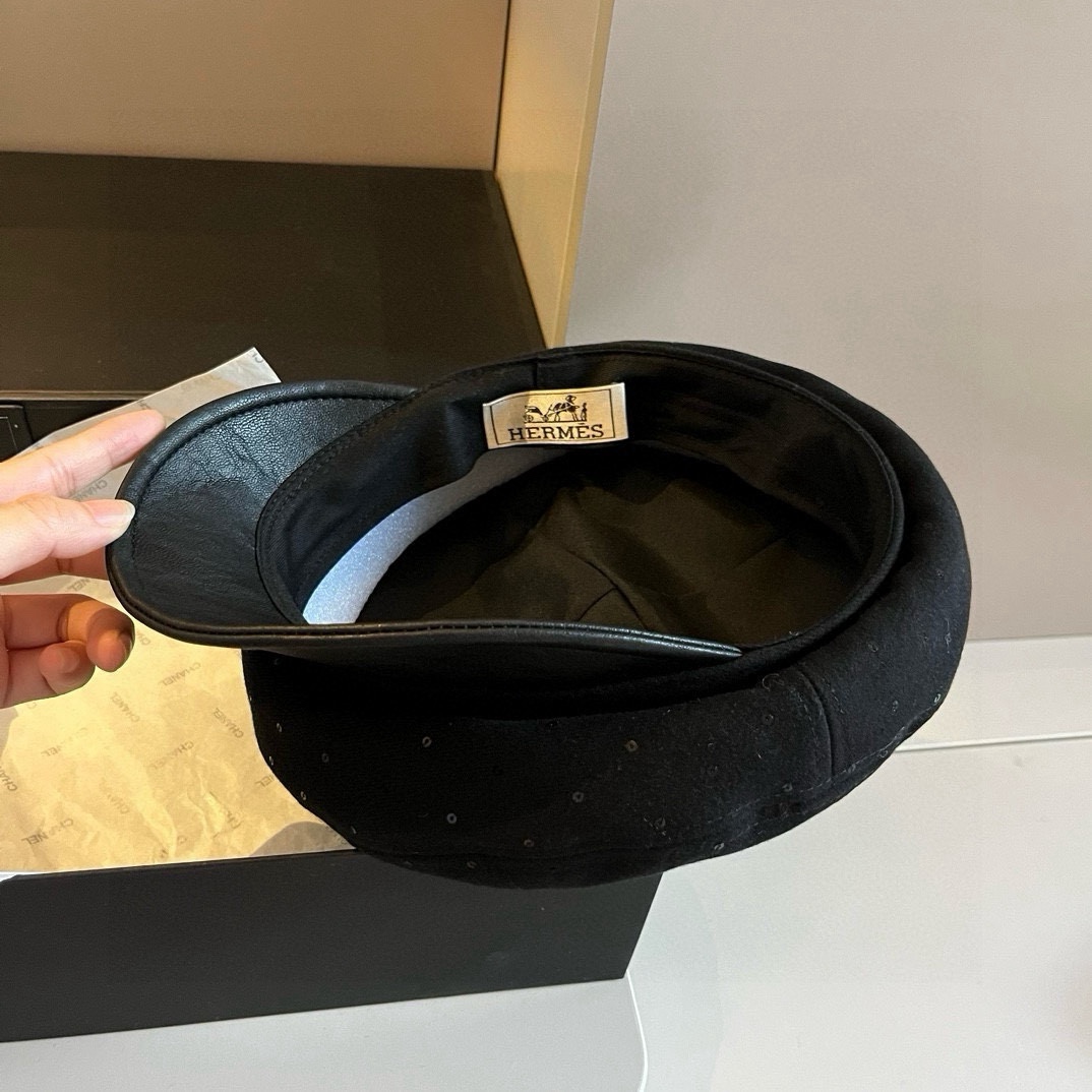 🆕

爱马仕新款鸭舌军帽，高级定制，头围57cm