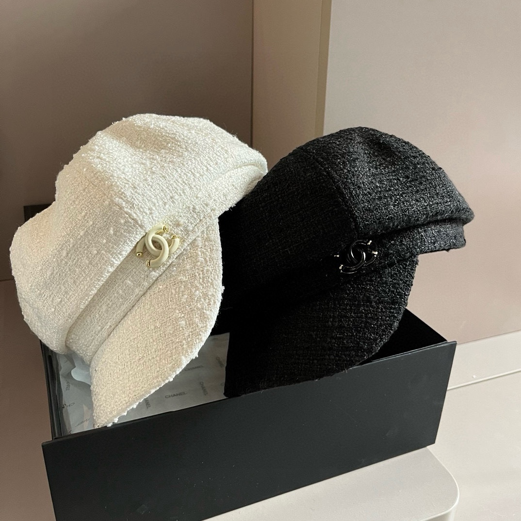 🆕

Chanel香奈儿八角南瓜帽，画家帽，头围57cm