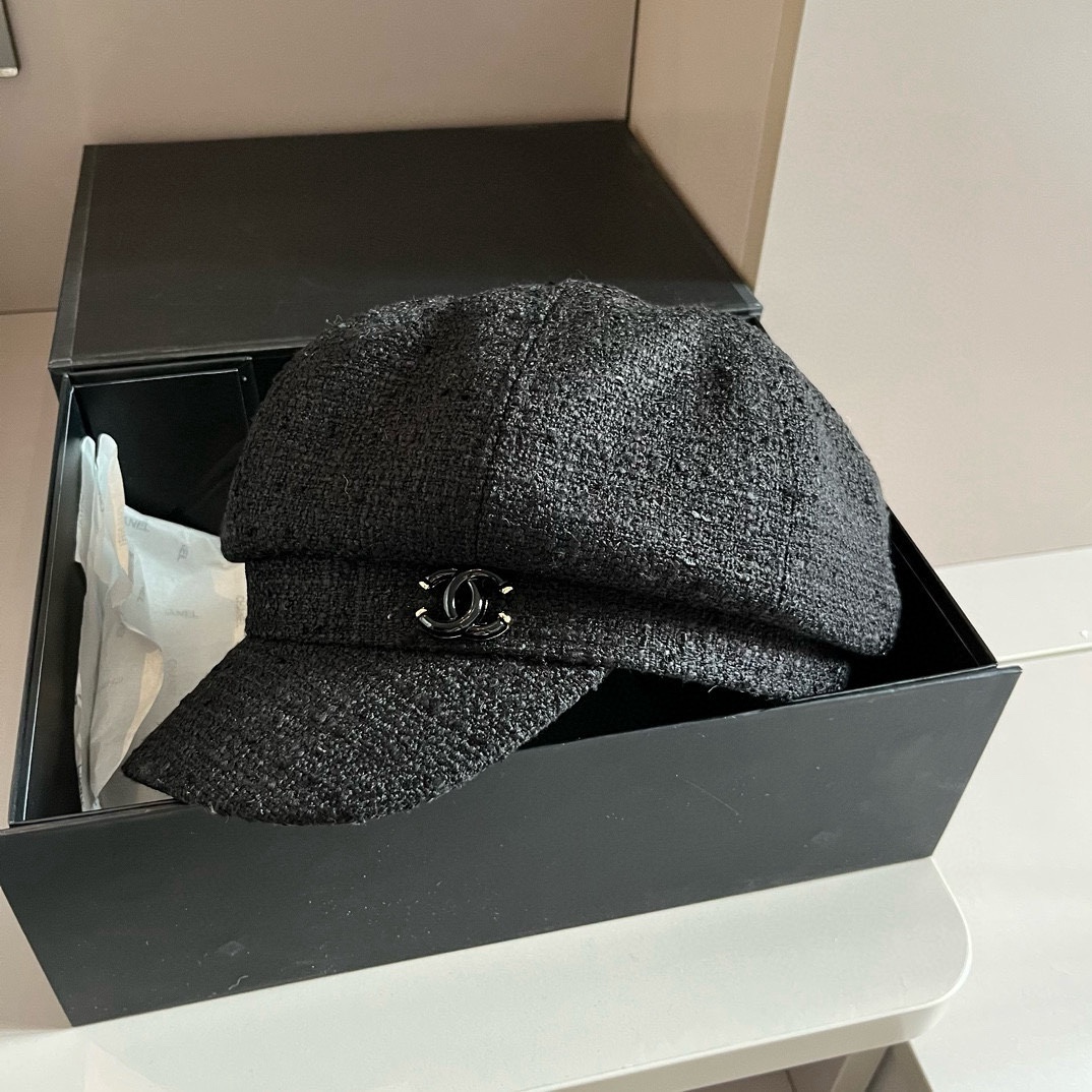 🆕

Chanel香奈儿八角南瓜帽，画家帽，头围57cm