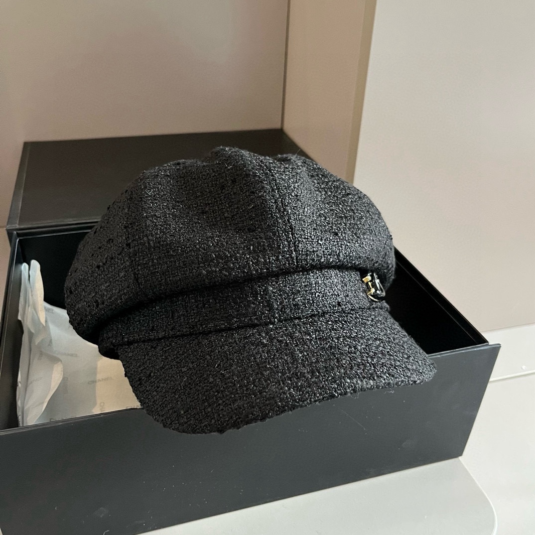 🆕

Chanel香奈儿八角南瓜帽，画家帽，头围57cm