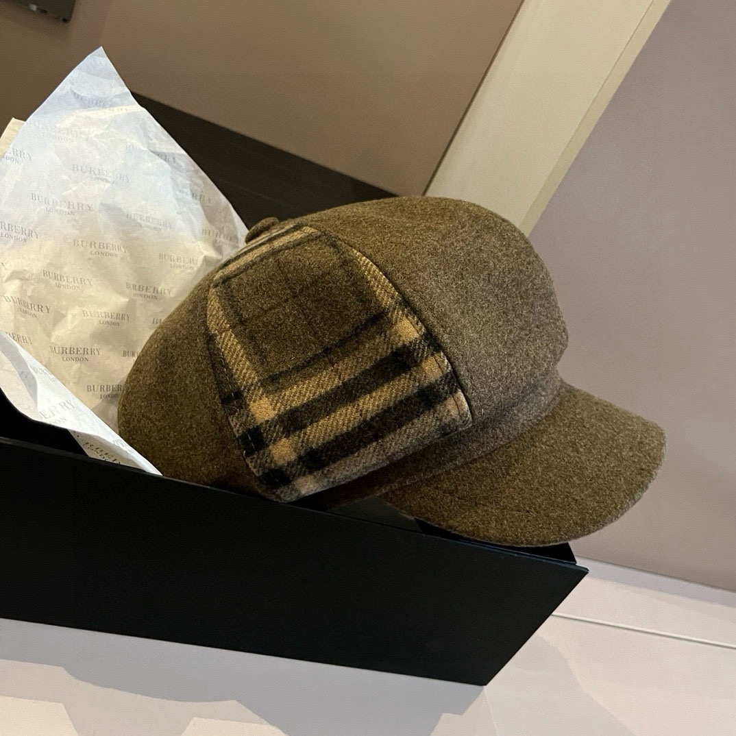🆕

Burberry巴宝莉新款画家帽，格子八角帽，头围57cm