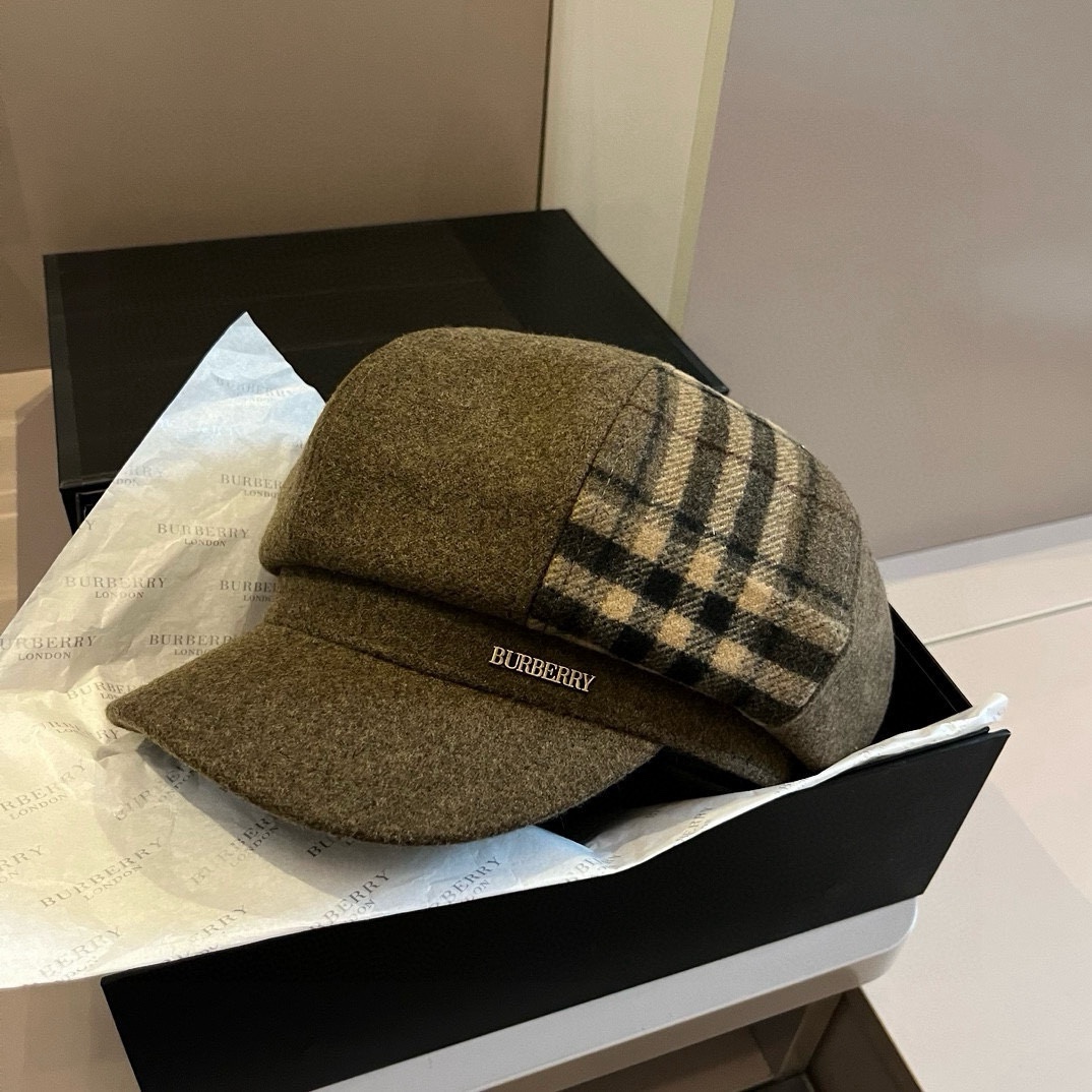 🆕

Burberry巴宝莉新款画家帽，格子八角帽，头围57cm