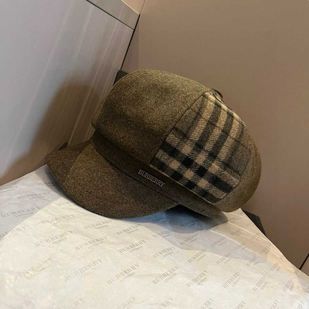 🆕

Burberry巴宝莉新款画家帽，格子八角帽，头围57cm