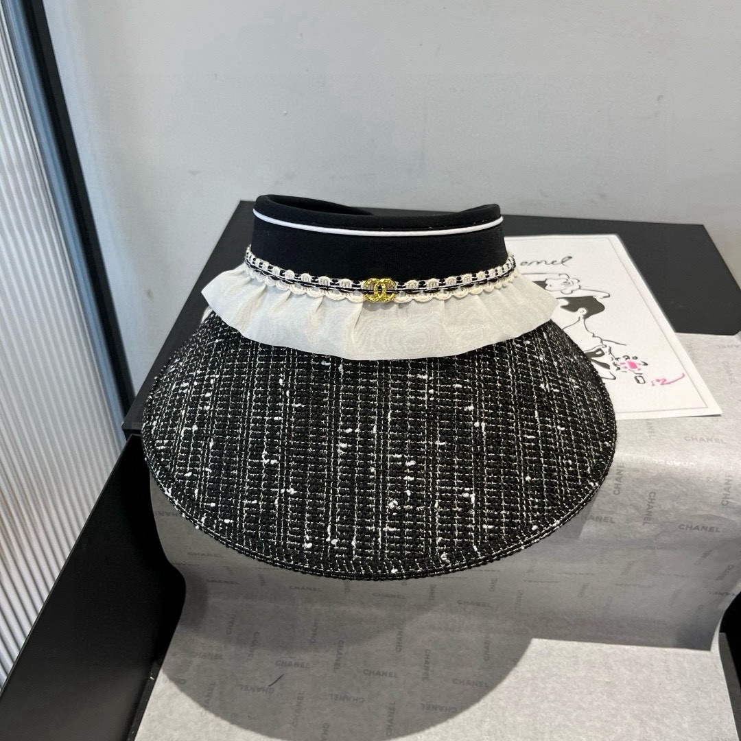 🆕

Chanel香奈儿空顶遮阳帽，发箍遮阳帽，头围57cm