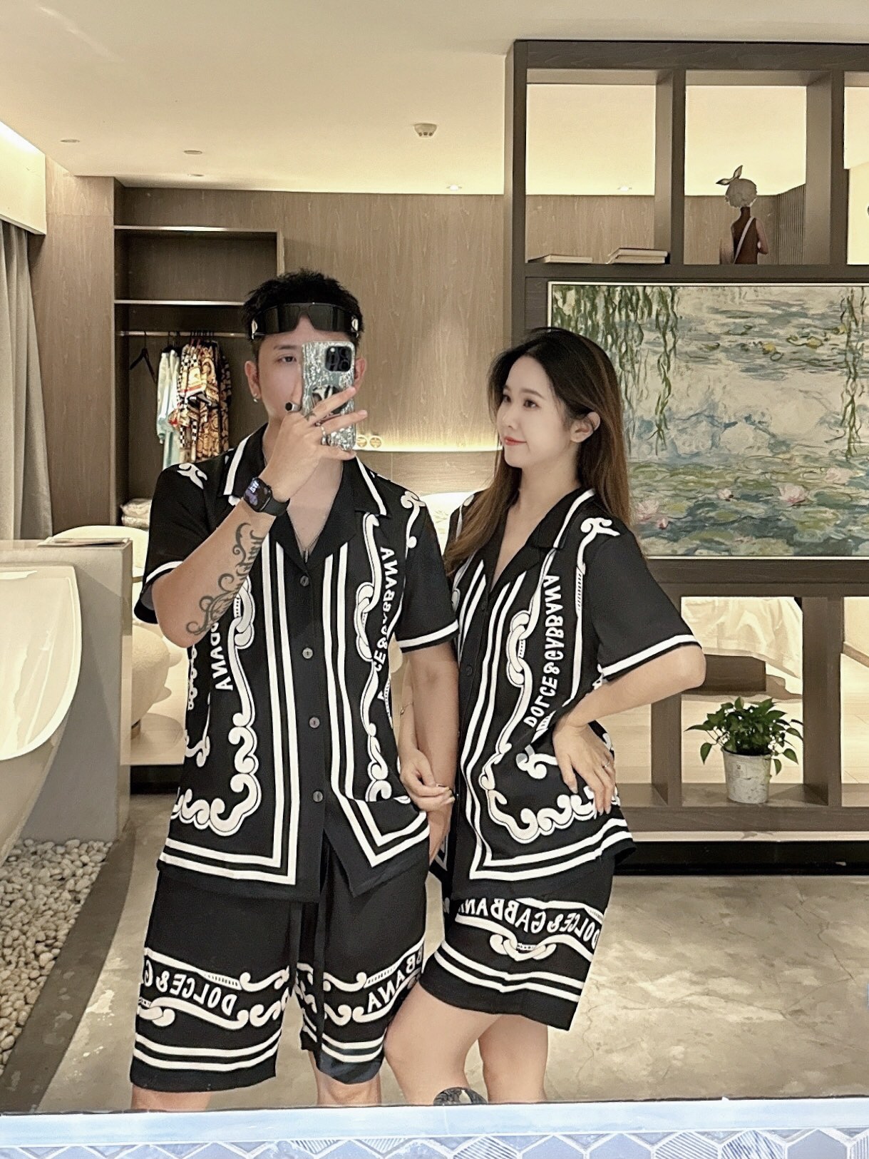 NO:522070,2025 DG Home Home Clothing Haute Couture Korean silk fabrics skin-friendly and comfortable Couple style M~XXXL, gucci, alexander wang198609092025 DG家 家居服 高定韩国丝面料亲肤轻柔舒适 情侣款 M～XXXL,,gucci,alexander wang,Men's clothing