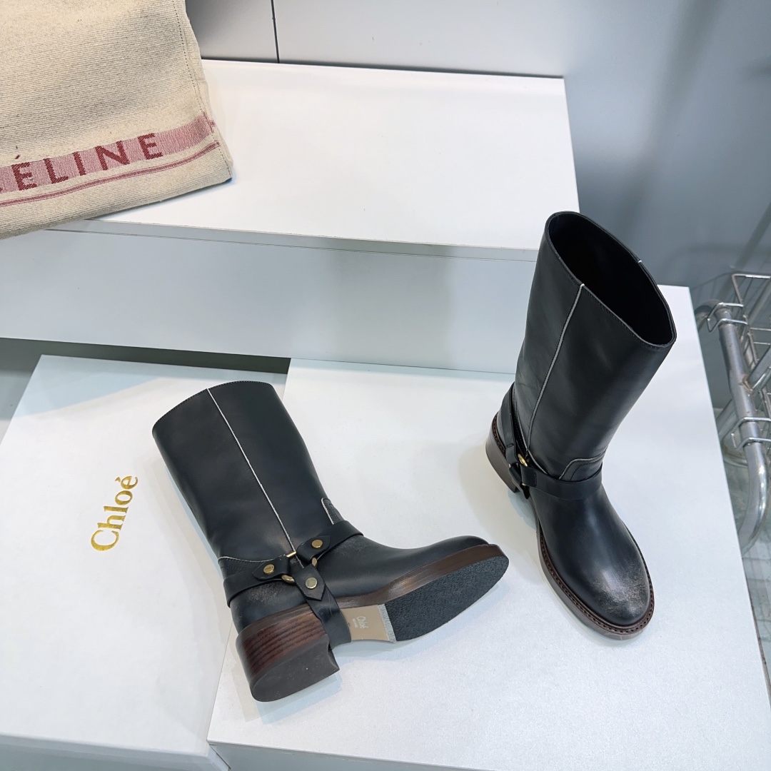 “High-Quality Chloe Chloe 2025 Retrobus Boots with Italian Leather – Review & Details” - 图片 7