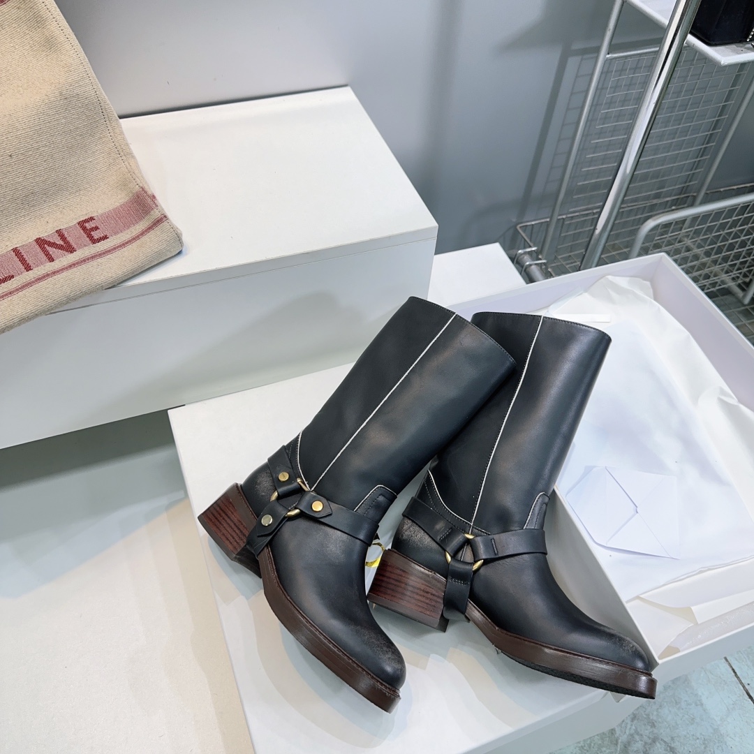 “High-Quality Chloe Chloe 2025 Retrobus Boots with Italian Leather – Review & Details” - 图片 9