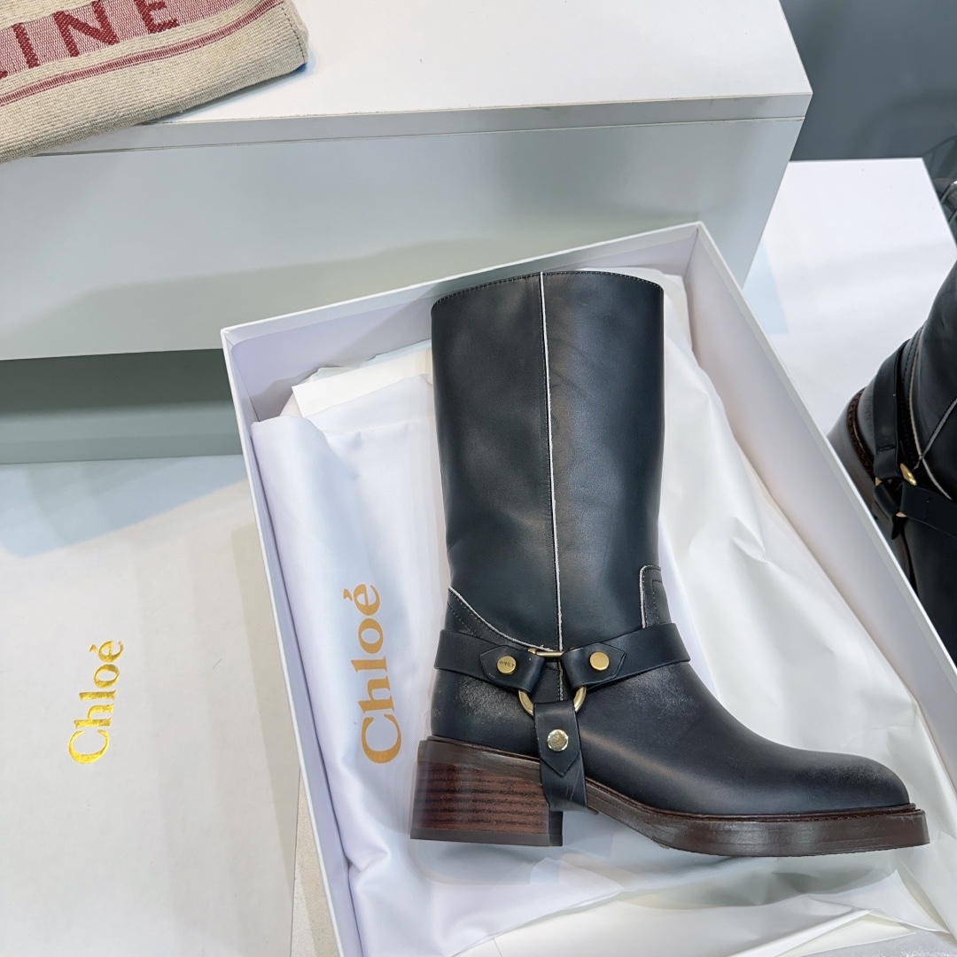 “High-Quality Chloe Chloe 2025 Retrobus Boots with Italian Leather – Review & Details” - 图片 3