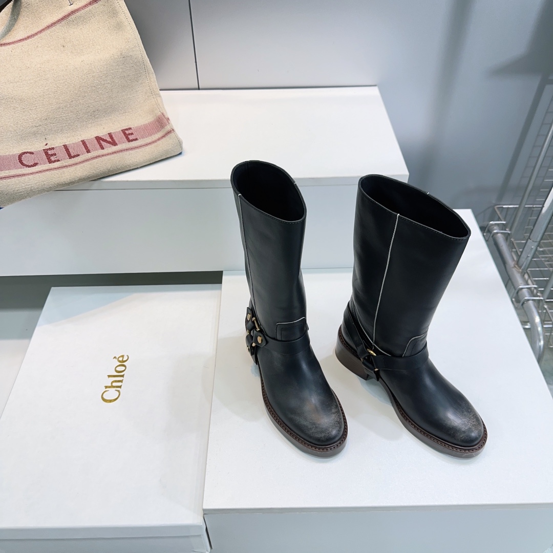 “High-Quality Chloe Chloe 2025 Retrobus Boots with Italian Leather – Review & Details” - 图片 5