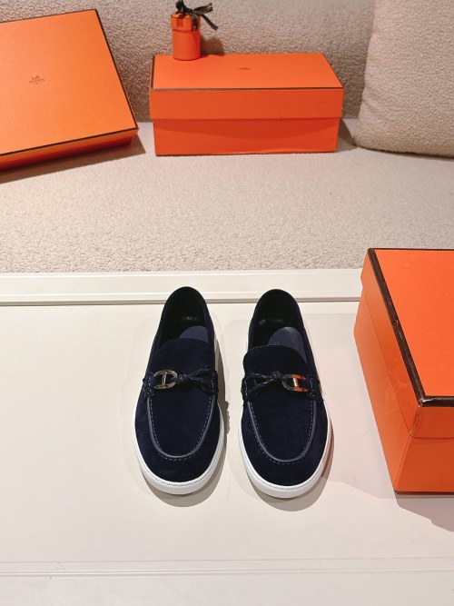 Hermes Ignacio Loafers: Leather Braiding, 'Chaine d'Ancre' Buckle, Couple Style 1 Hermes Ignacio Loafers: Leather Braiding, 'Chaine d'Ancre' Buckle, Couple Style