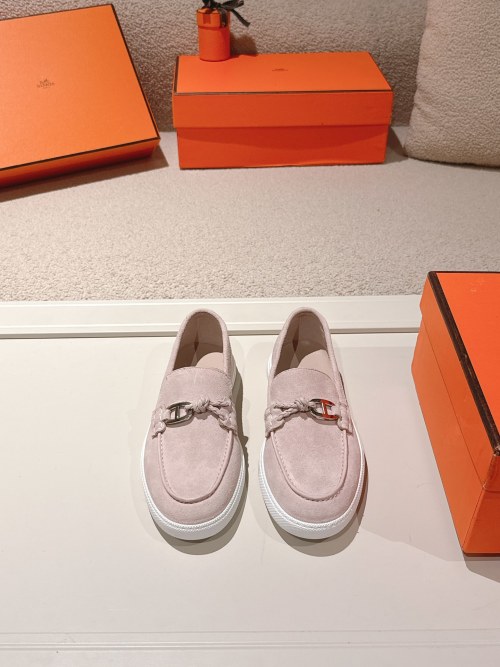 Hermes Ignacio Suede Loafers with Chaine d'Ancre Buckle | Couple Style 1 Hermes Ignacio Suede Loafers with Chaine d'Ancre Buckle | Couple Style