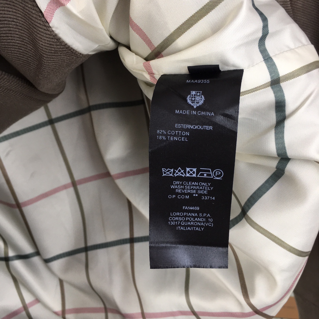 Men’s brief coats for autumn/winter in polyester with cuff buttons, wrinkle resistance, easy drying. Colors: black, tan, gray. Sizes 48-56. - 图片 7