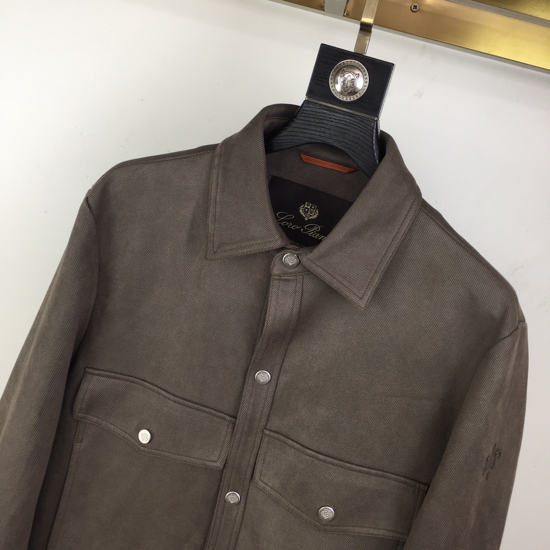 Men’s brief coats for autumn/winter in polyester with cuff buttons, wrinkle resistance, easy drying. Colors: black, tan, gray. Sizes 48-56. - 图片 2