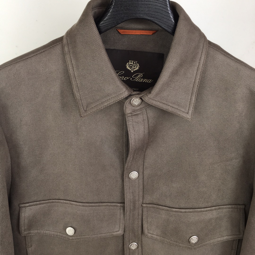 Men’s brief coats for autumn/winter in polyester with cuff buttons, wrinkle resistance, easy drying. Colors: black, tan, gray. Sizes 48-56. - 图片 3