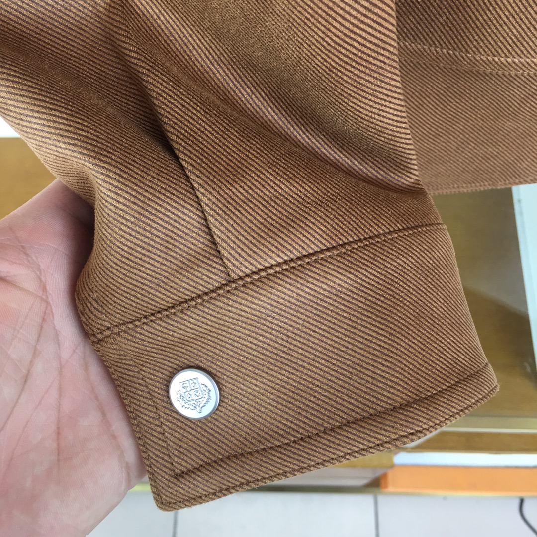 Men’s Brief Coats with Original Technology: Polyester Fibres, Cuffbuttons, Wrinkle Resistance – Black Tan Gray, Sizes 48-56. - 图片 9