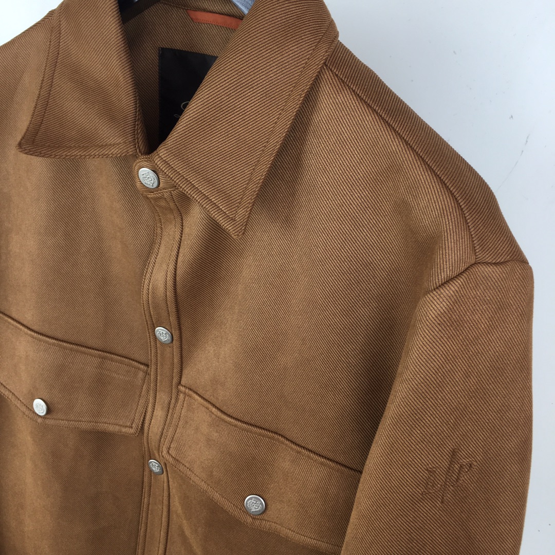 Men’s Brief Coats with Original Technology: Polyester Fibres, Cuffbuttons, Wrinkle Resistance – Black Tan Gray, Sizes 48-56. - 图片 4