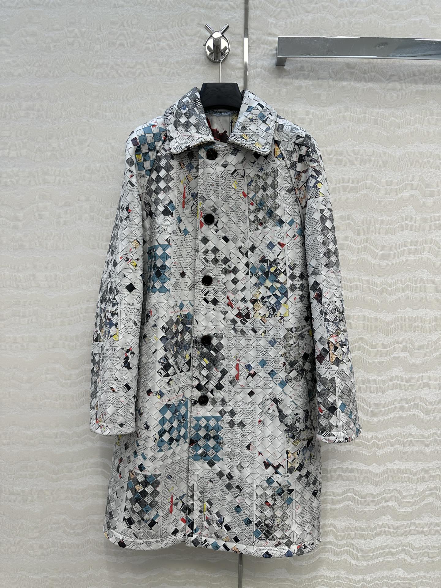Limited Edition Graffiti Paper BV Knit Leather Jacket – High-End Quality Scrambling with Dust-Proof Bags. - 图片 1