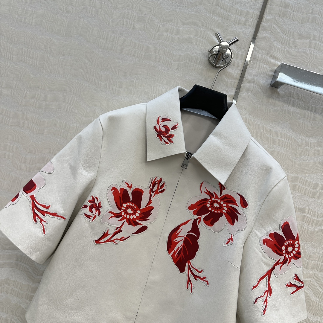 High-End Quality Control Short-Sleeve Coat – 100% Lamb Skin, Handmade, Stylish Classic, Luxury Design - 图片 2