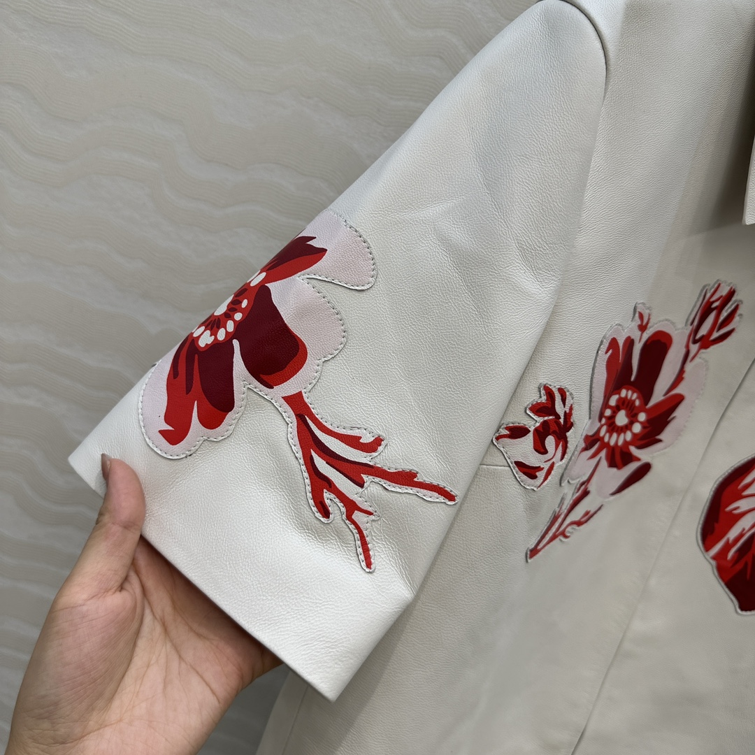 High-End Quality Control Short-Sleeve Coat – 100% Lamb Skin, Handmade, Stylish Classic, Luxury Design - 图片 4