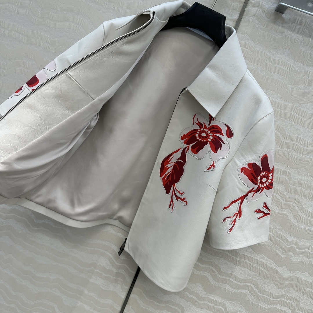 High-End Quality Control Short-Sleeve Coat – 100% Lamb Skin, Handmade, Stylish Classic, Luxury Design - 图片 6